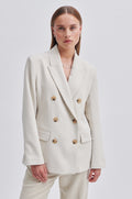 Evie Fitted Blazer - French Oak