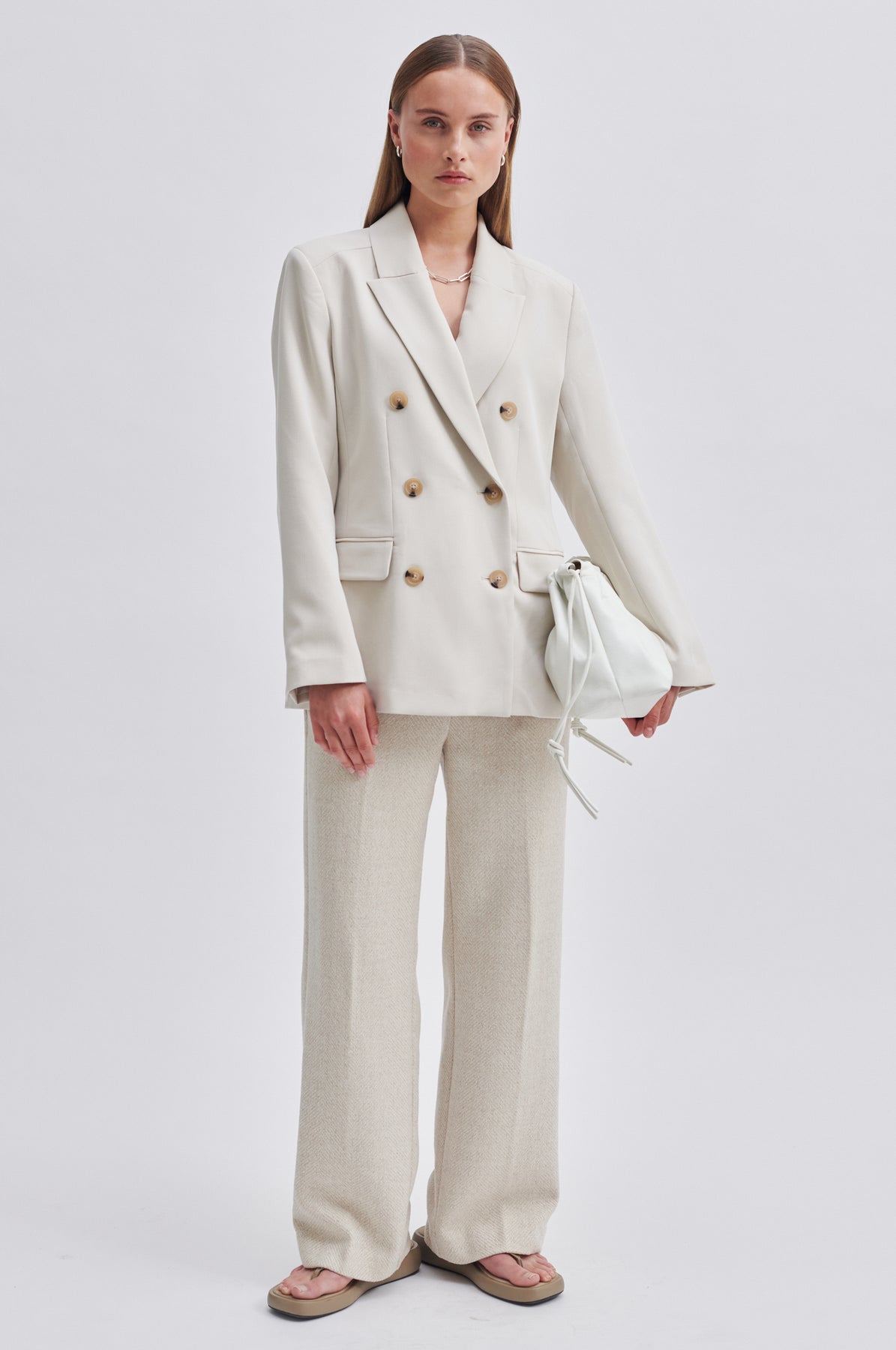 Evie Fitted Blazer - French Oak