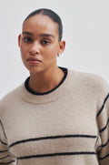 Laila Knit O-Neck - Oxford Tan