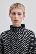 Herrin Knit New T-Neck - Black