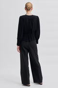 Paulina Wrap Blouse - Black