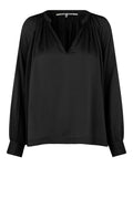 Drape Tunic Blouse - Svart