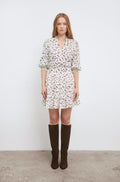Caria Blouse - Black Dandelion Print
