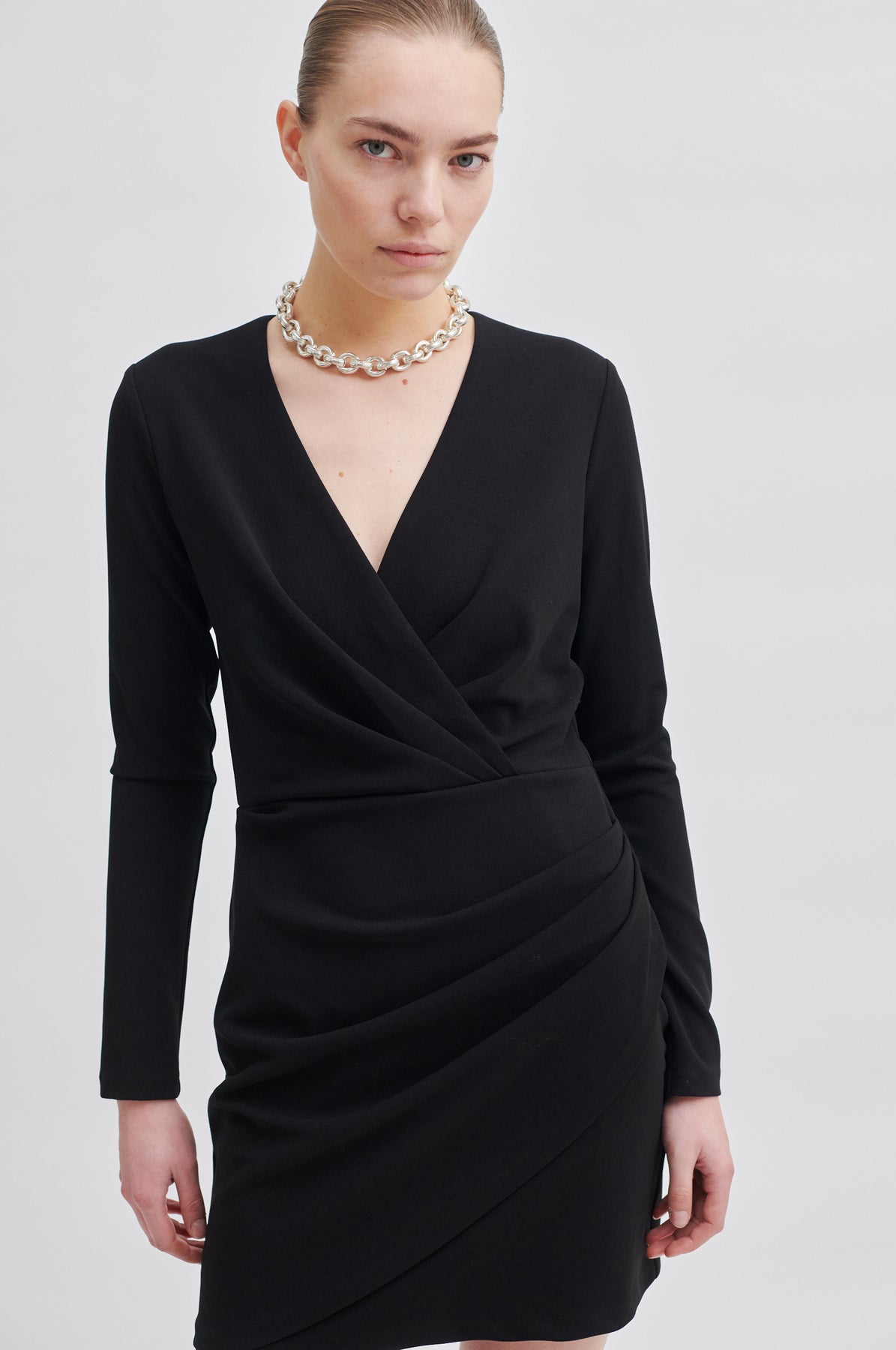 Kos Short Dress - Black