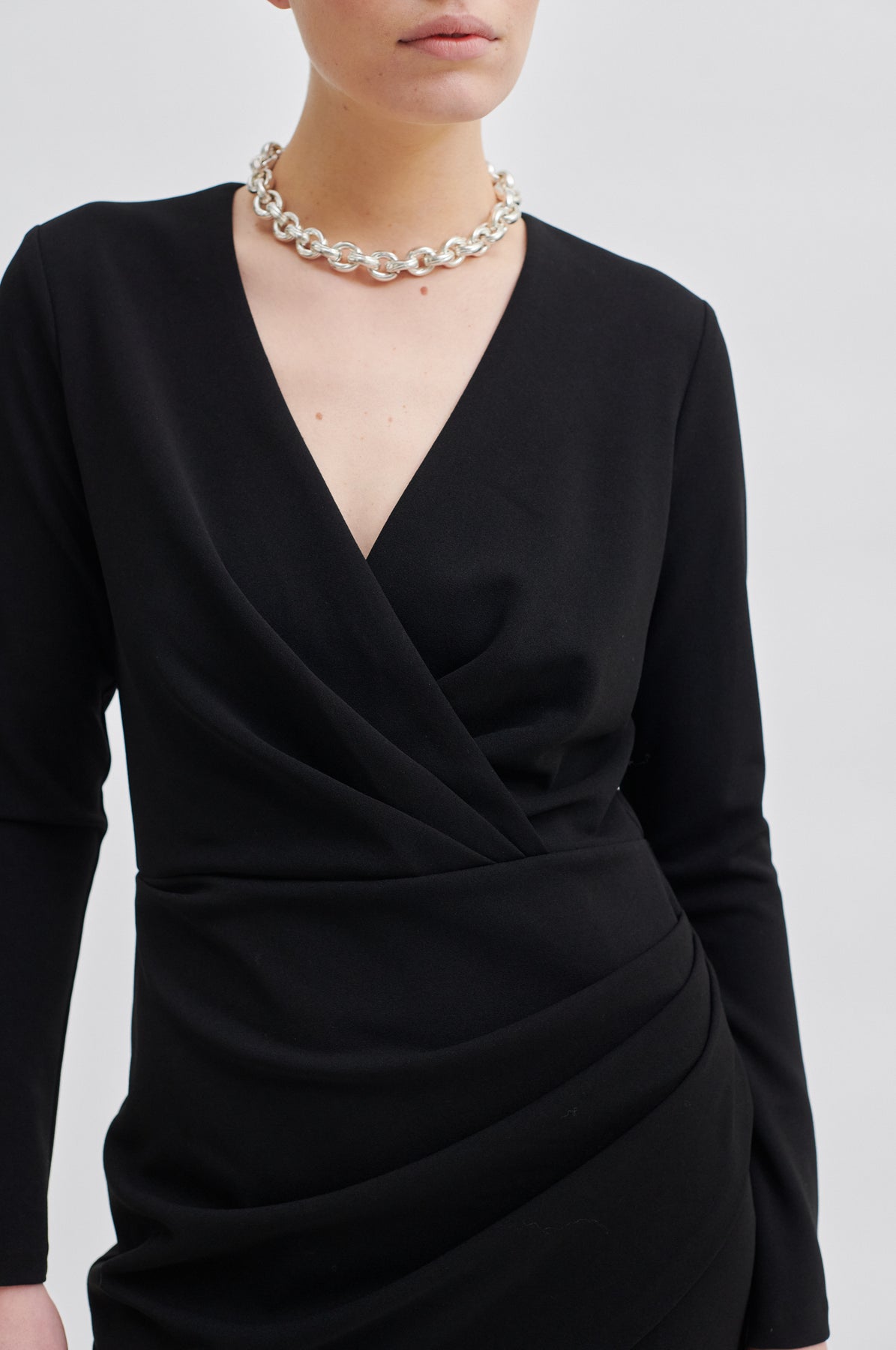 Kos Short Dress - Black
