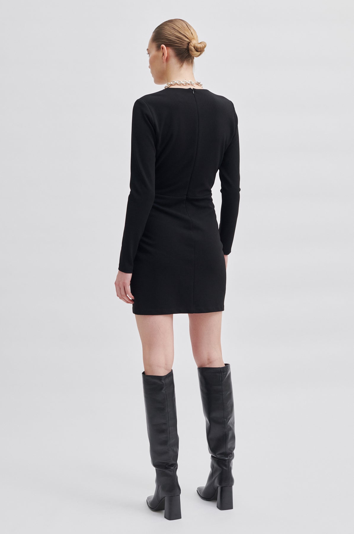 Kos Short Dress - Black