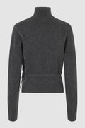 Brookline Knit Wrap T-Neck - Volcanic Ash