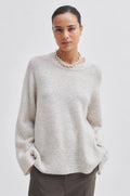 Brookline Knit Raglan O-Neck - Moonbeam