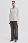 Brookline Knit Raglan O-Neck - Moonbeam