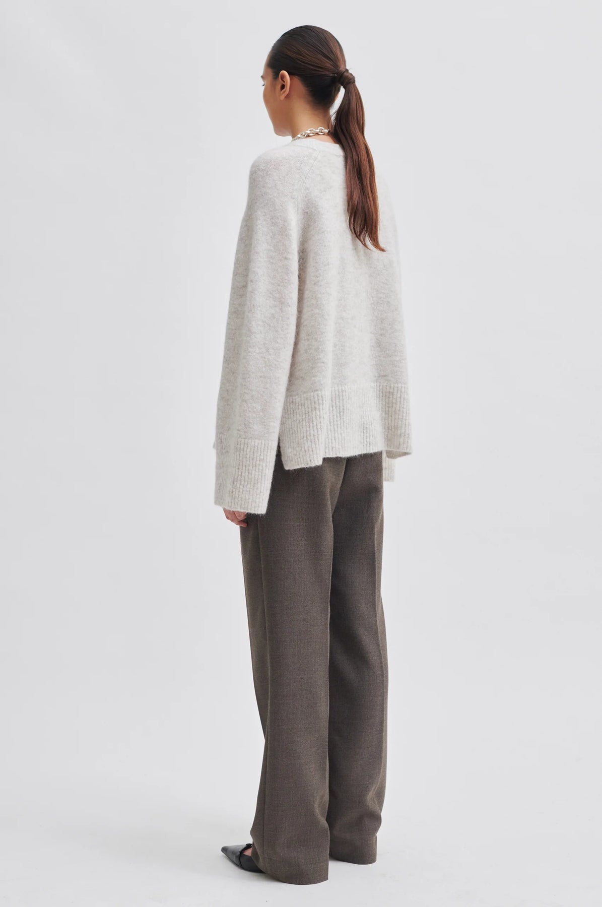 Brookline Knit Raglan O-Neck - Moonbeam