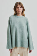 Brookline Knit Raglan O-Neck - Slate Green