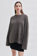 Brookline Knit Raglan O-Neck - Major Brown