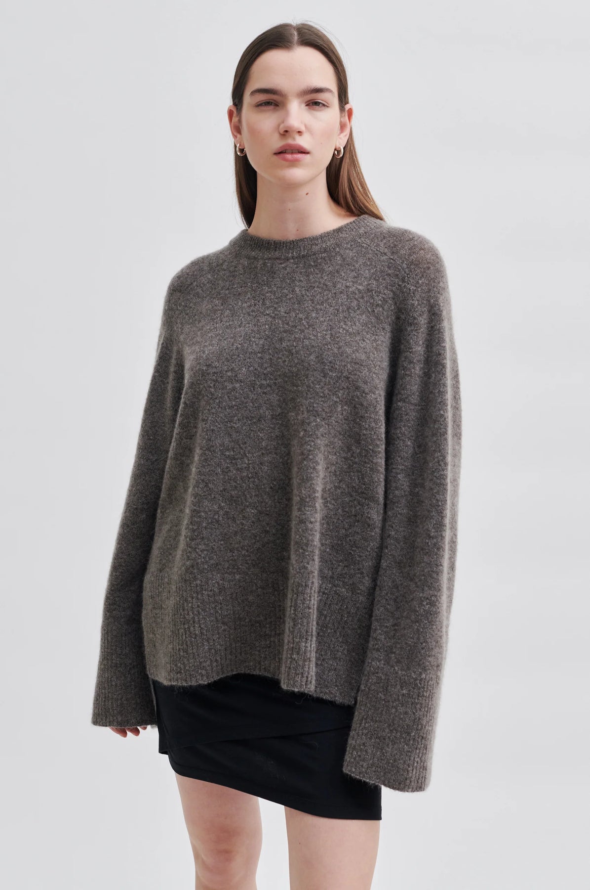 Brookline Knit Raglan O-Neck - Major Brown