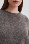 Brookline Knit Raglan O-Neck - Major Brown