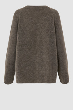 Brookline Knit Raglan O-Neck - Major Brown