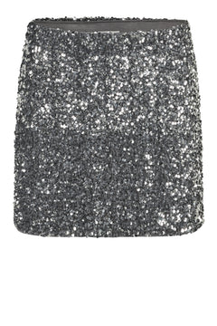 Shimmer Mini Skirt - Silver