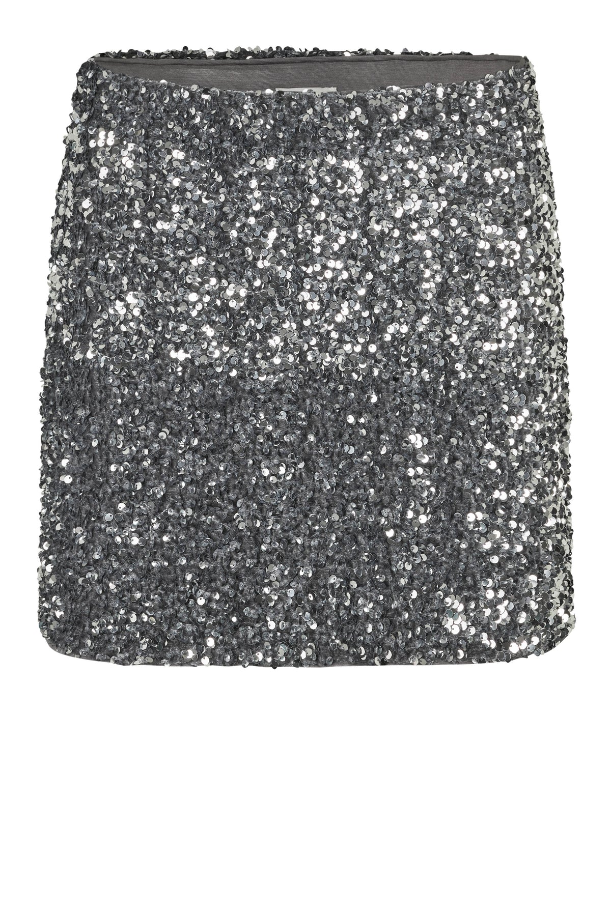Shimmer Mini Skirt - Silver