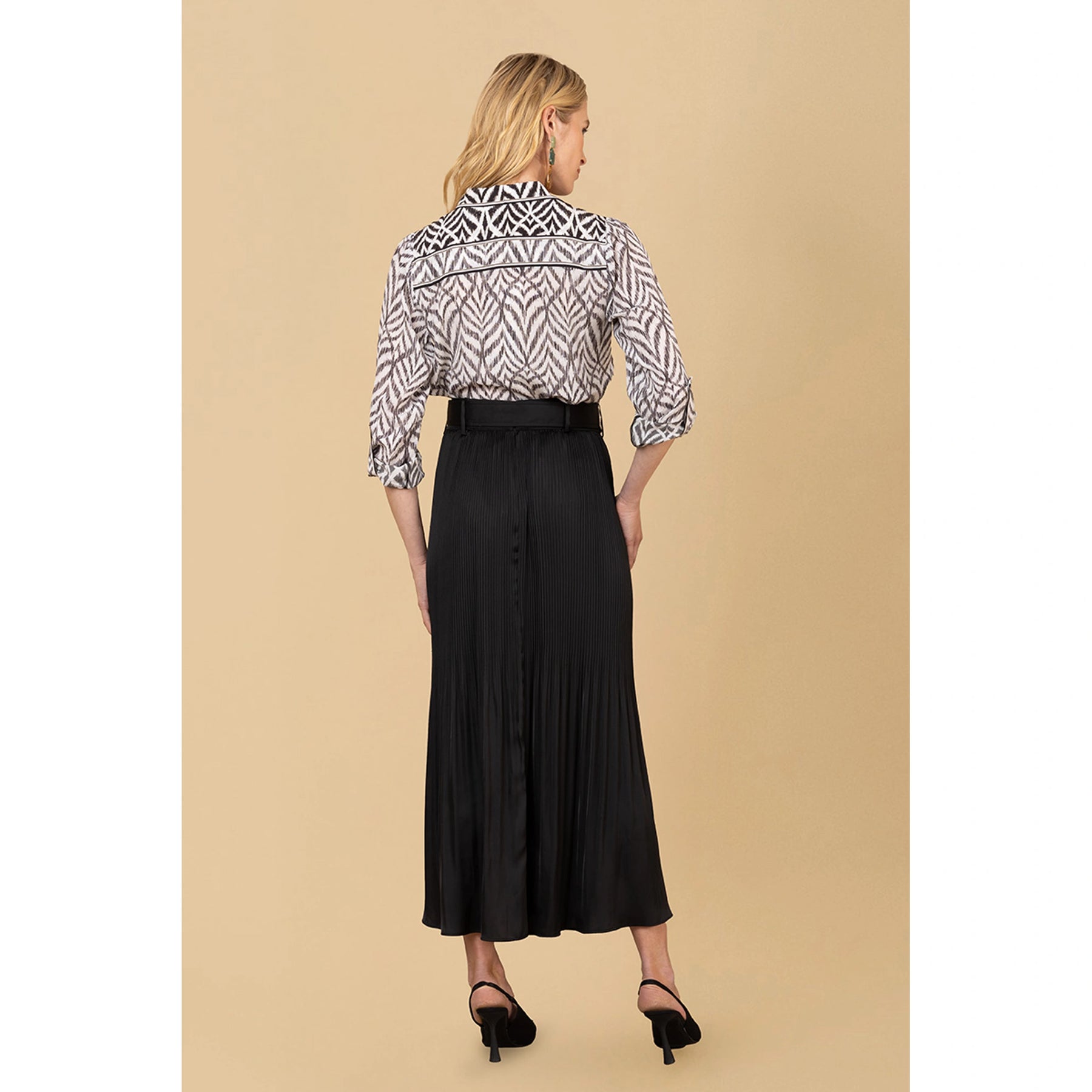 Ayleen Solid Skirt - Svart