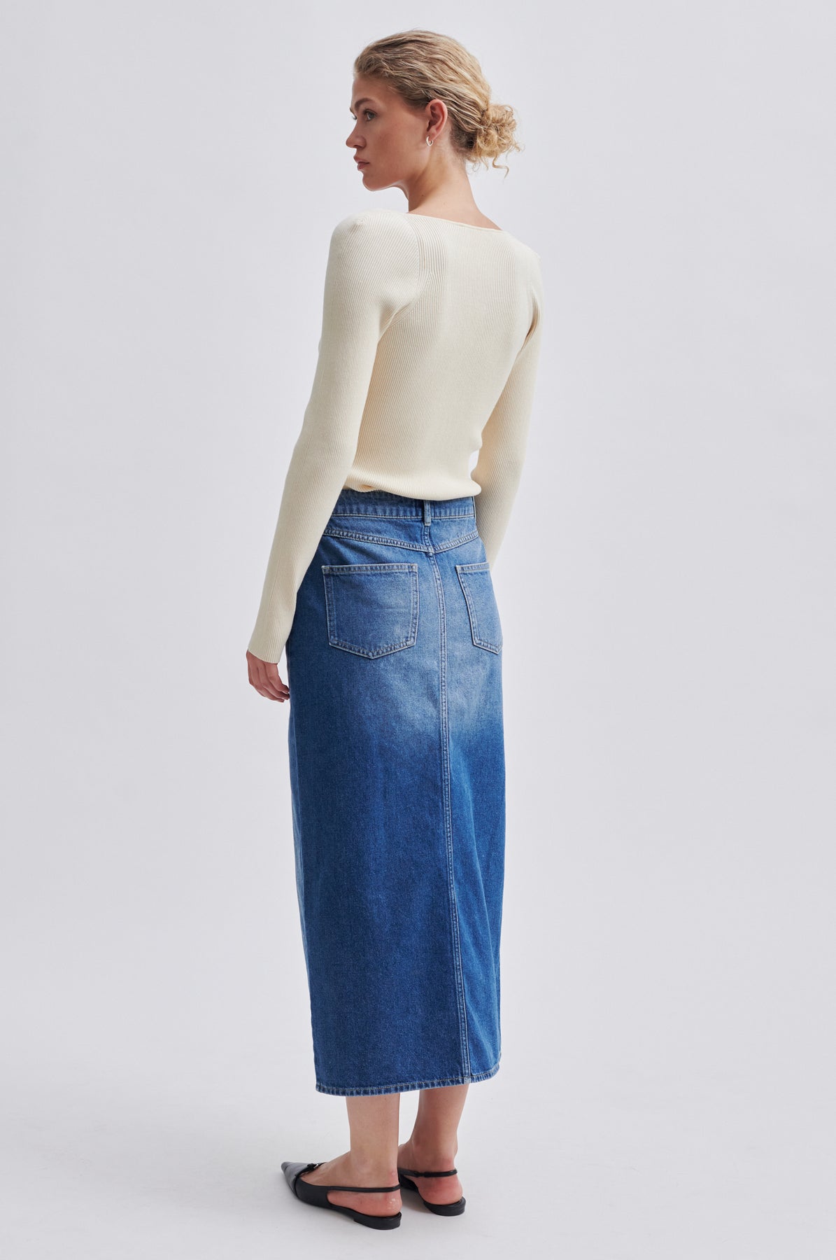 Kylie Skirt - Denim Blue