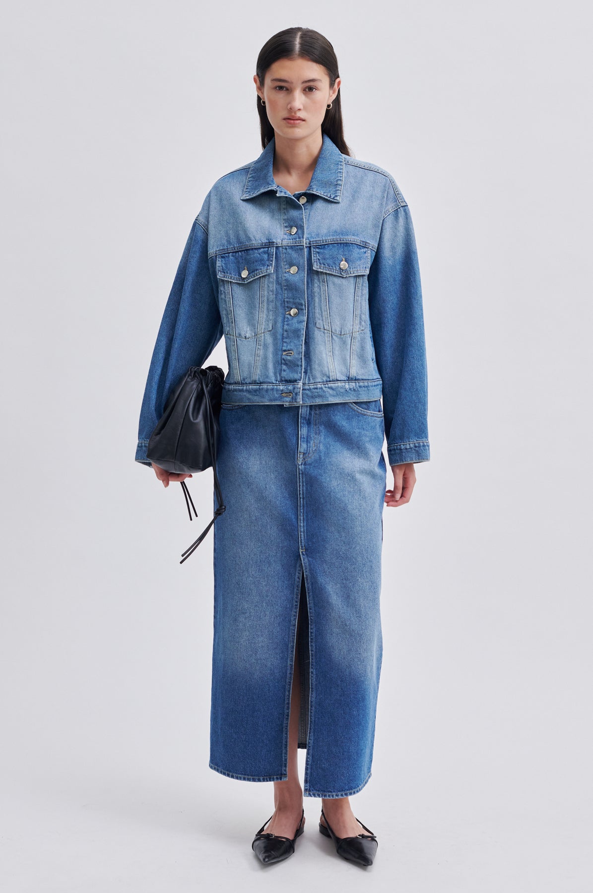 Kylie Skirt - Denim Blue