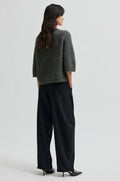 Andrea Knit Rib Kofta - Beluga