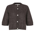 Andrea Knit Rib Kofta - Beluga