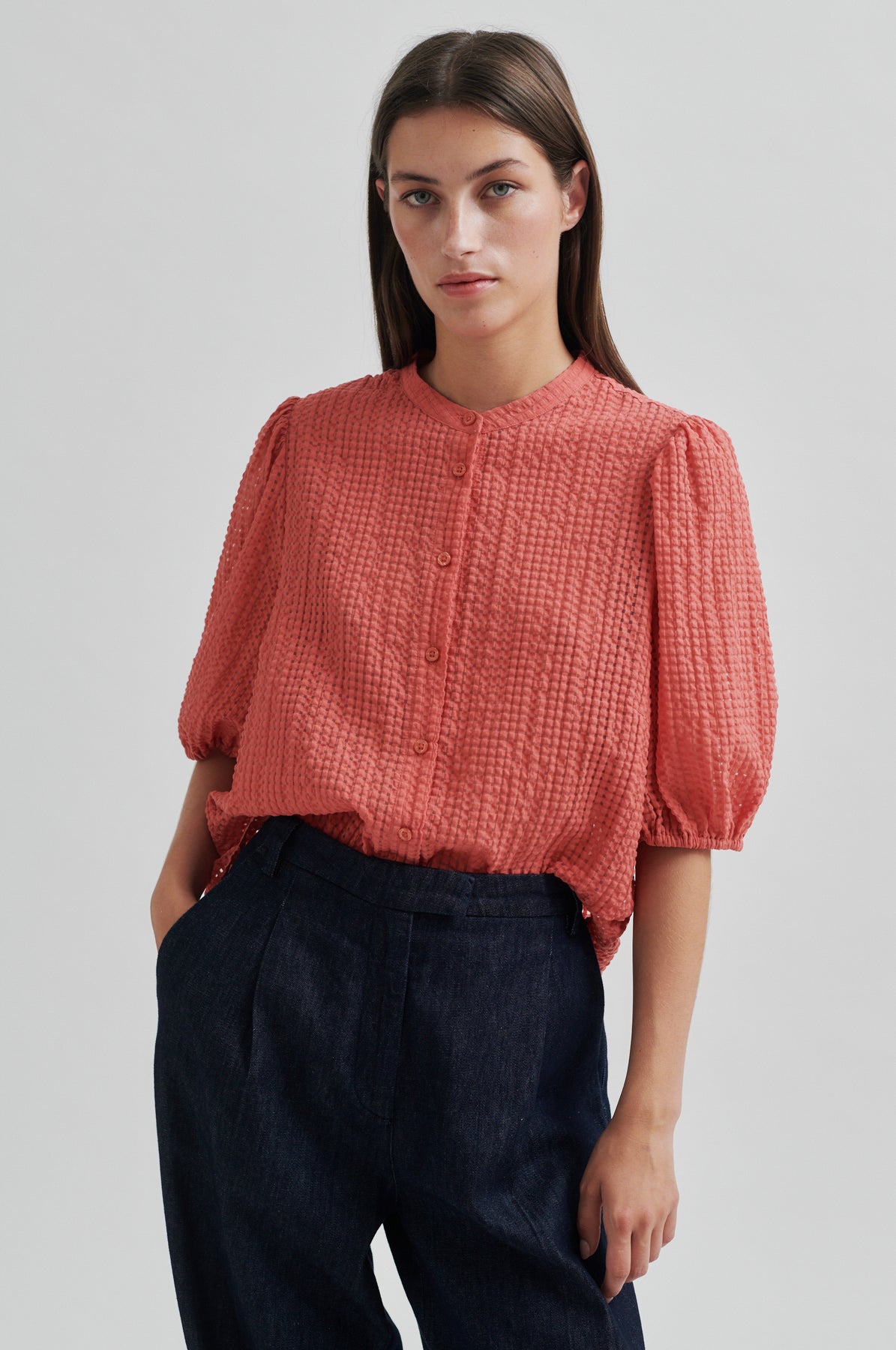 Tascha Shirt - Spiced Coral