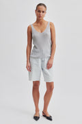 Ellia Knit Top - Silver