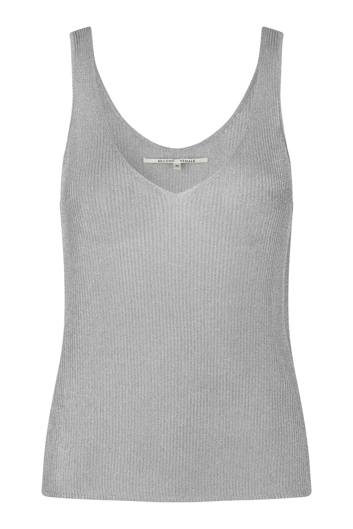 Ellia Knit Top - Silver