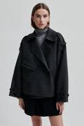 Walance Short Jacket - Dark Grey Melange