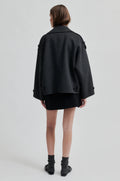 Walance Short Jacket - Dark Grey Melange