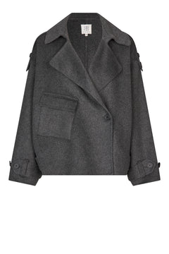 Walance Short Jacket - Dark Grey Melange