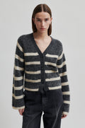 Ovalis Knit Wide Sleeve Kofta - Volcanic Ash