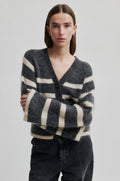 Ovalis Knit Wide Sleeve Kofta - Volcanic Ash