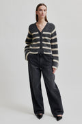 Ovalis Knit Wide Sleeve Kofta - Volcanic Ash