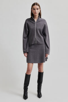 Opaya Knit Skirt - Grey Melange