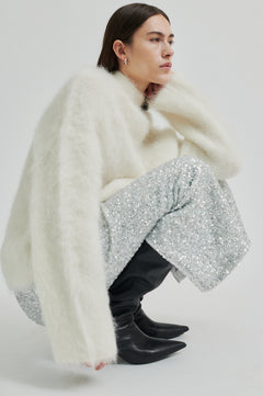 Isaky Knit T-Neck - Eggnog