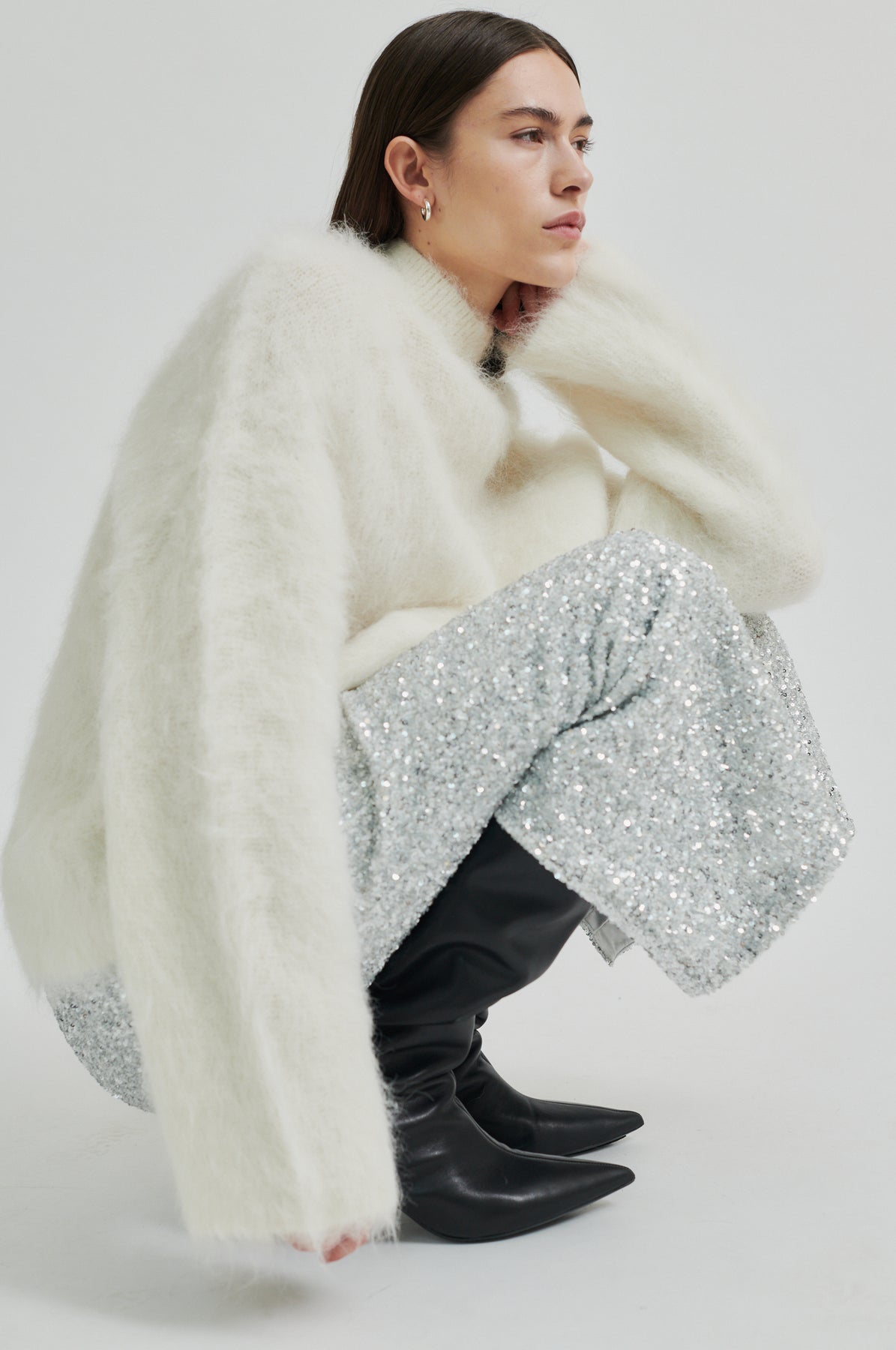 Isaky Knit T-Neck - Eggnog