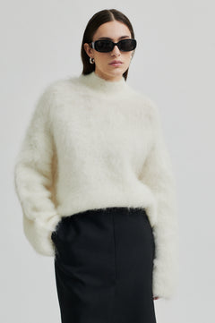Isaky Knit T-Neck - Eggnog