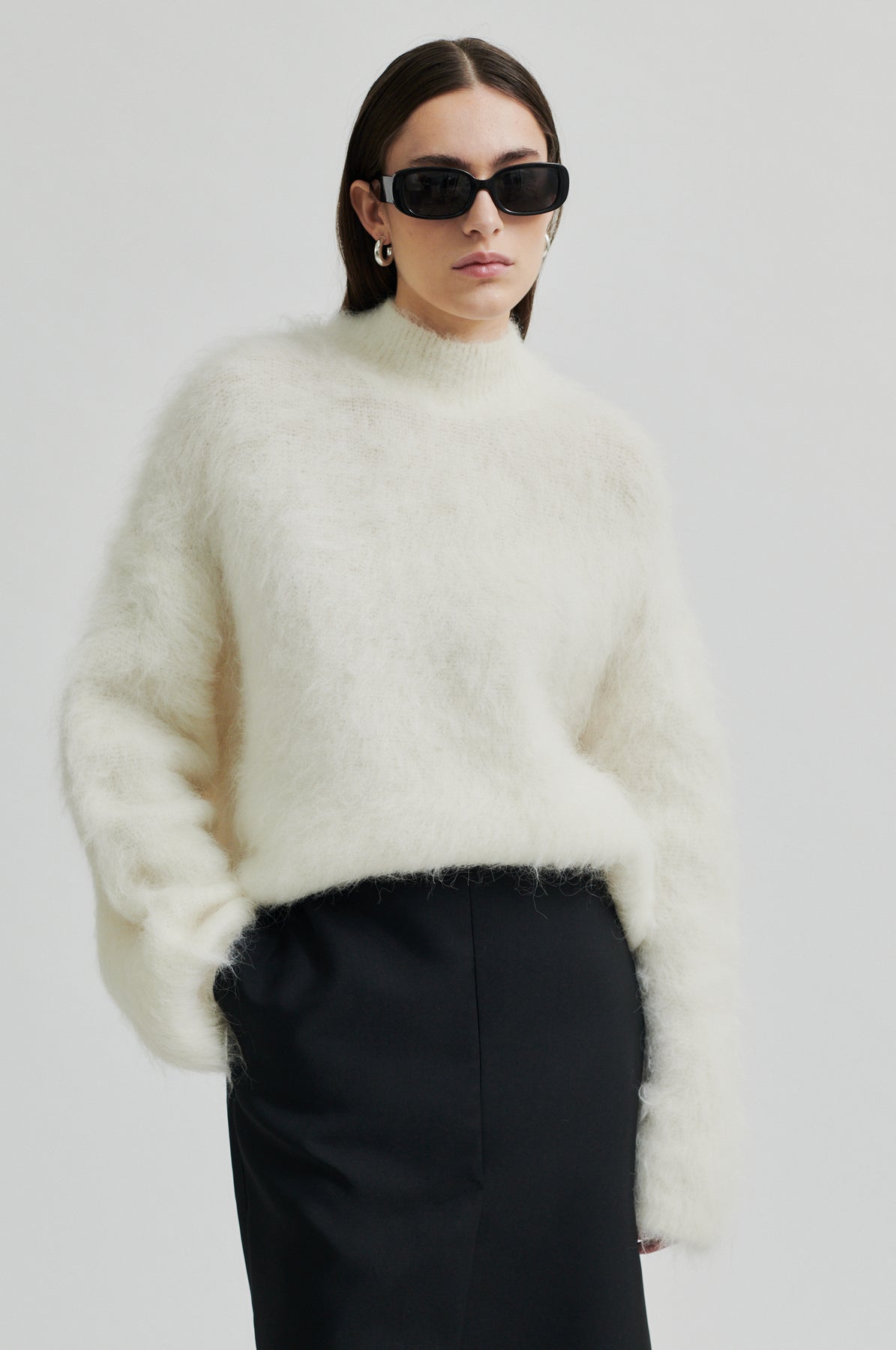 Isaky Knit T-Neck - Eggnog