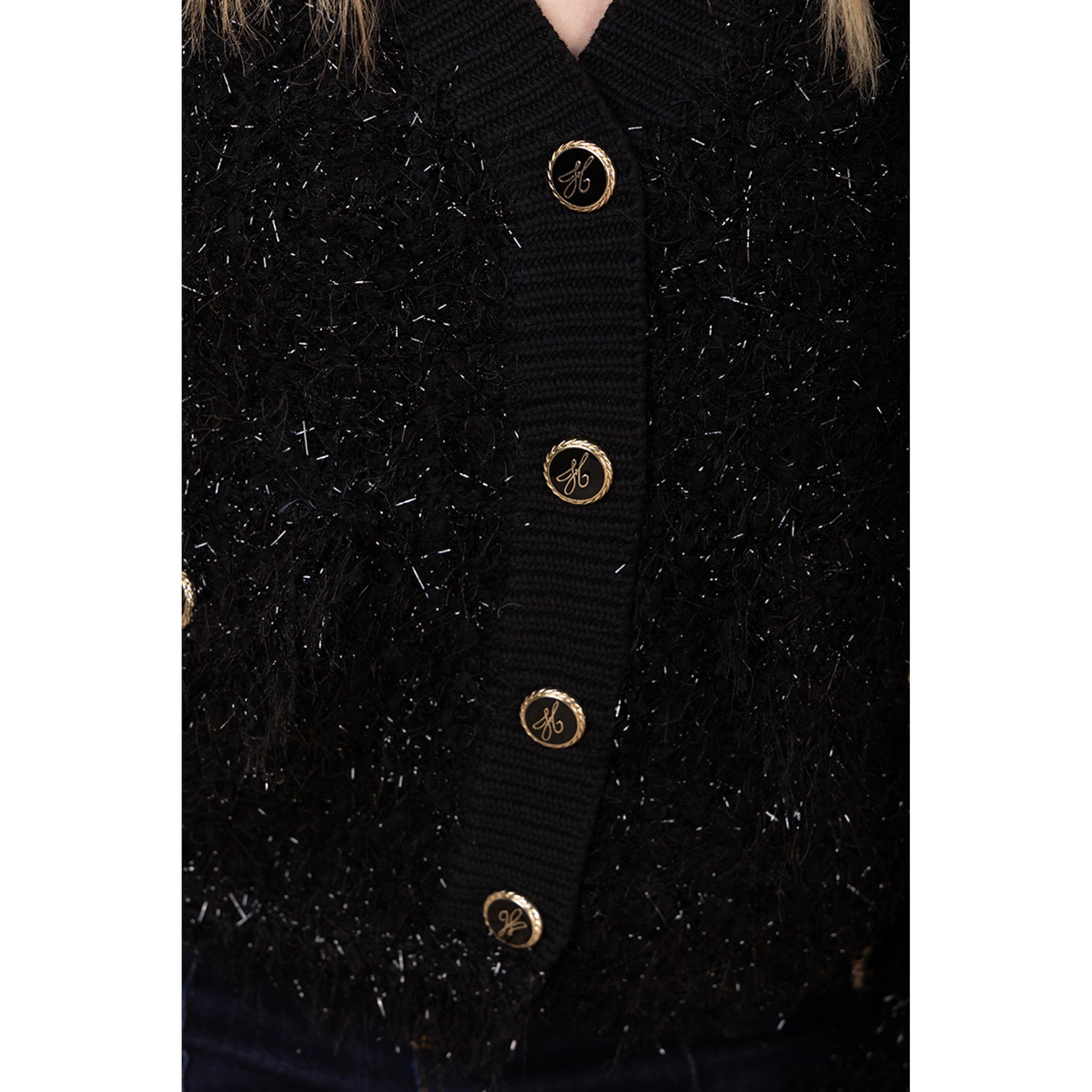 Madalyn Cardigan Melange - Black