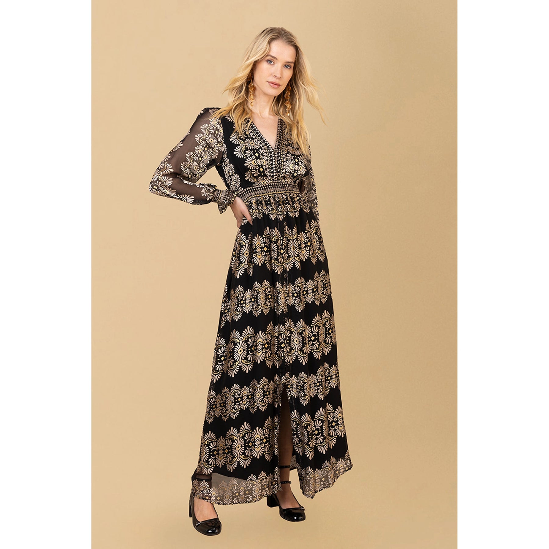 Birdie Dress Silk Blend - Black