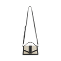 Zoe Crossbody Bag Canvas Mix - Black / Offwhite