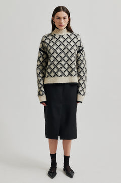 Kaja Knit T-Neck - Brazilian Sand