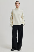 Wish Knit T-Neck - Eggnog