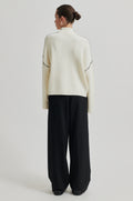 Wish Knit T-Neck - Eggnog