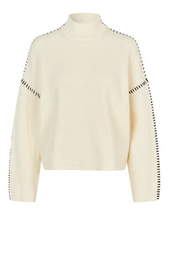 Wish Knit T-Neck - Eggnog