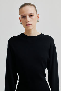 Stinna Knit Dress - Black