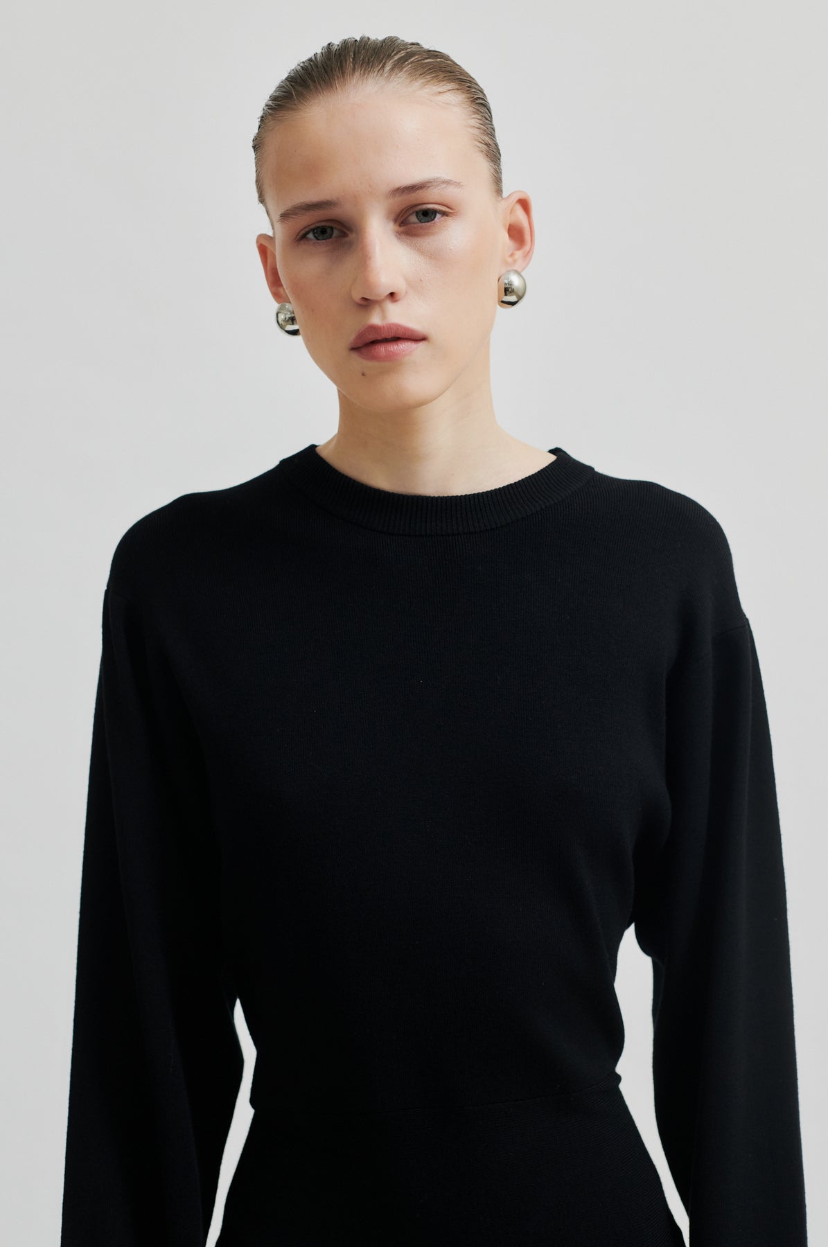 Stinna Knit Dress - Black