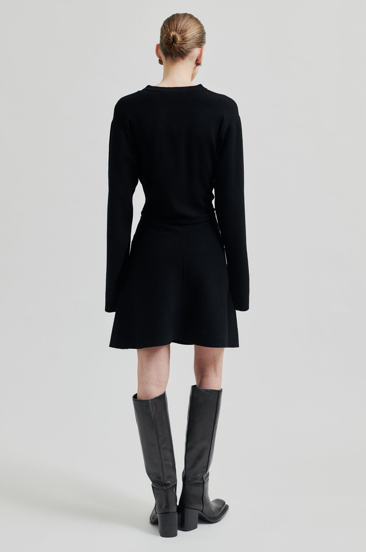 Stinna Knit Dress - Black